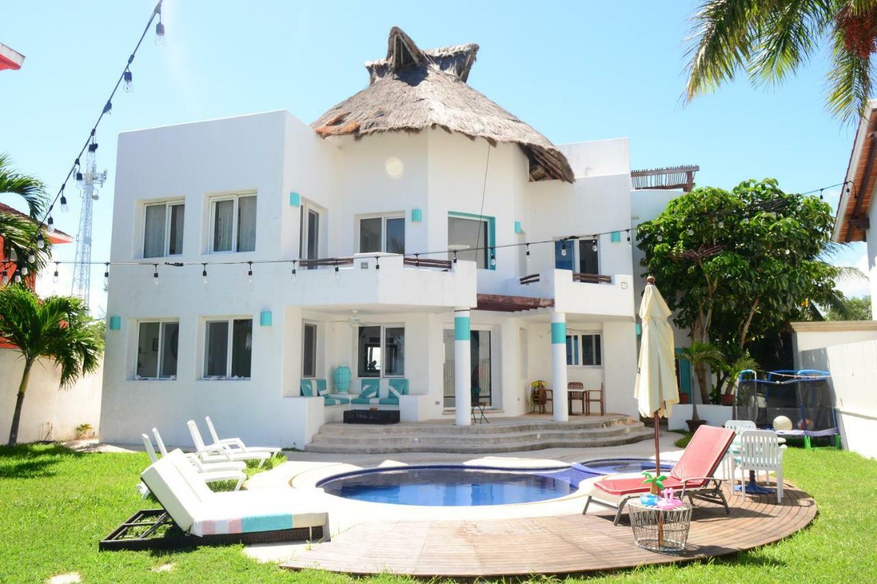 Bella Casa Privada Junto Al Mar Caribe Villa Cancún Exteriör bild