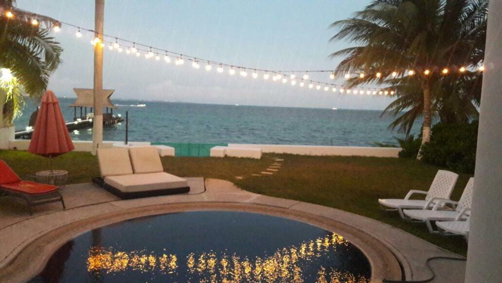 Bella Casa Privada Junto Al Mar Caribe Villa Cancún Exteriör bild
